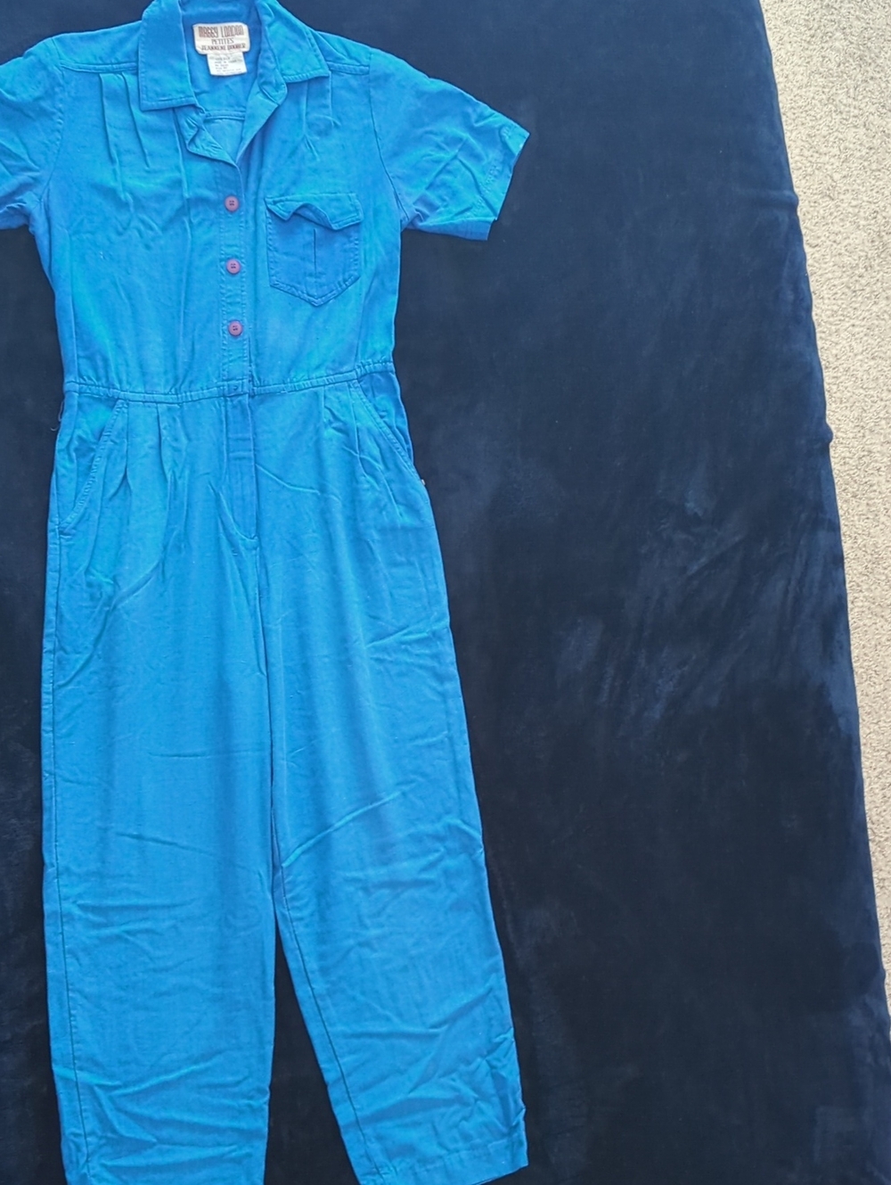 Vintage Blue Jumpsuit - Picture 5 of 5